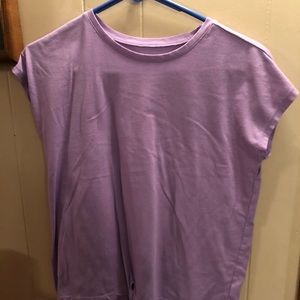purple tie shirt